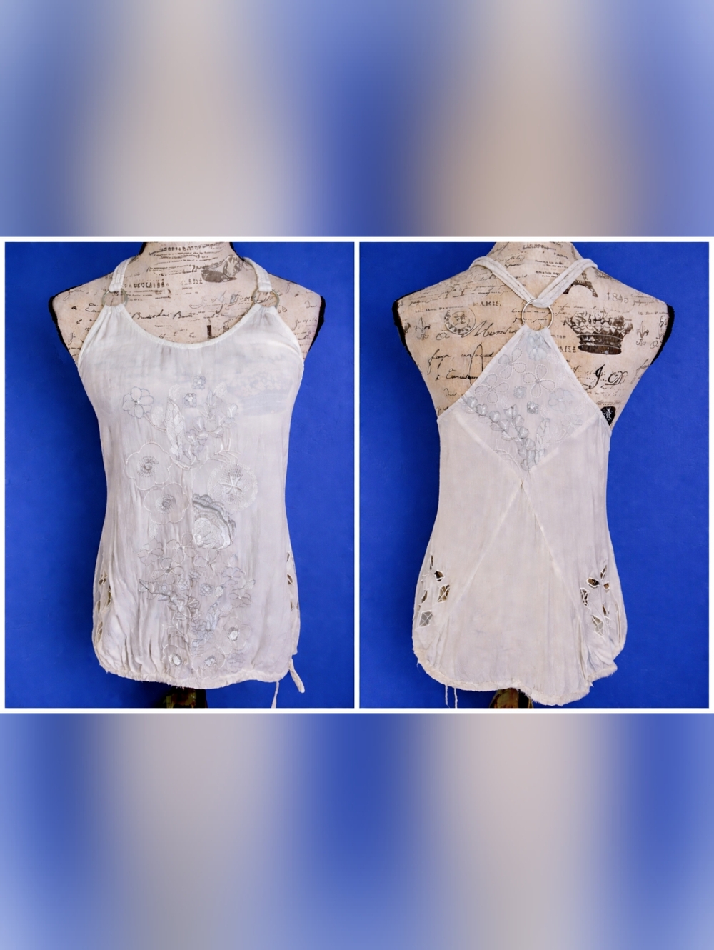 Monoreno Boho Festival Cotton Lace Romantic Feminine Top Size: Medium